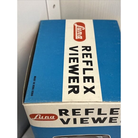Vintage 70's Luna Reflex Viewer 1201A Slide Viewer Made In Hong Kong with box - Picture 12 of 13